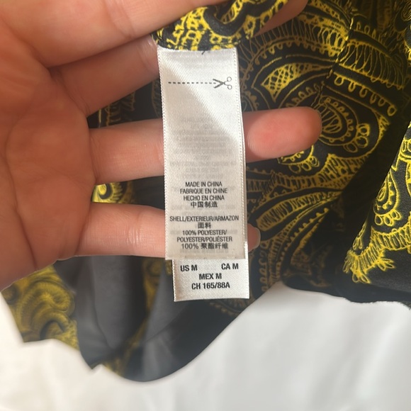 Vintage Juicy Couture Black & Gold Paisley Blouse - Picture 7 of 7
